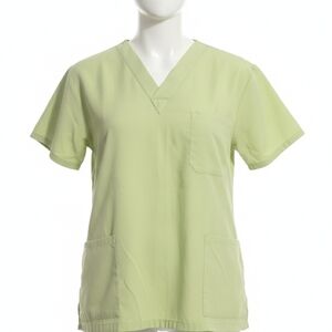 Light Green Women's V-Neck Scrub Top Used 3/$23